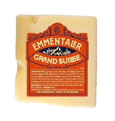 GRAND SUISSE Imported Swiss Emmentaler, 8 oz