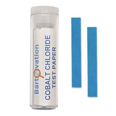 Bartovation Cobalt Chloride Test Paper Strips, 100-Pack | for Water, Moisture, Humidity Detection, Made in USA