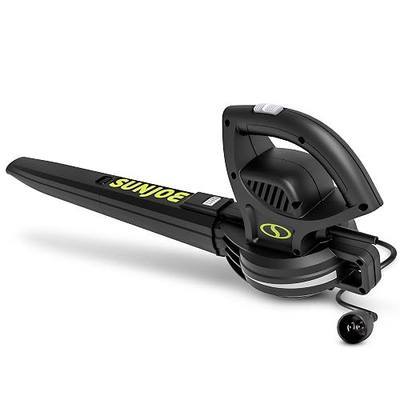 Sun Joe Corded Electric Leaf Blower Machine, 6-Amp Motor, SBJ597E | 155 MPH, 260 CFM, Black - Portable and Lightweight Gardening Equipment for Yard Care and Lawn Maintenance