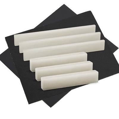 Set of 3 pcs Blank Bone Saddle and 3 pcs Bone Nut Blank for Accoustic Classical Guitar