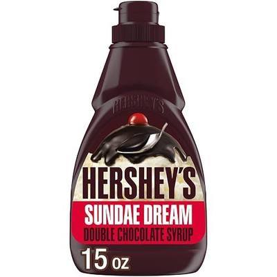 HERSHEY'S Sundae Dream Double Chocolate Syrup Bottle, 15 oz