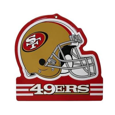 Party Animal NFL Embossed Metal Helmet Sign, 8" x 8"