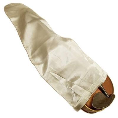 Hand Made Satin Fabric Violin Bag 4/4 Full Size - Champagne Color
