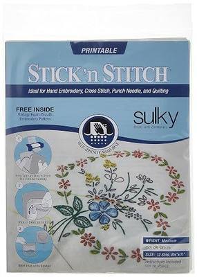 Sulky Stick 'n Stitch Printable Sheets 12/Pkg-White, 8.5"x11"