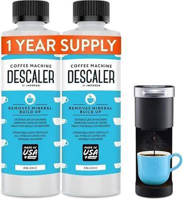 IMPRESA Coffee Descaler, 2-Pack, Compatible with Keurig, Nespresso & More | Compatible with Keurig, Nespresso, Breville, De'Longhi, Jura & Ninja. Made in USA Removes limescale buildup