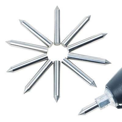 AUTOTOOLHOME 10 Pack Carbide Engraving Bits for 290 Metal Engraver Tool | 1/8-inch Solid Carbide Replacement Points Scribe Tips Engraver Bits for Electric Engraver Tool Engraving Metal Wood Glass PVC