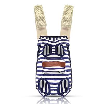 Legs Out Front Pet Dog Carrier Front Chest Backpack Pet Cat Puppy Tote Holder Bag Sling Outdoor (XL, Blue)