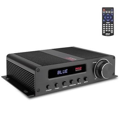 Pyle Wireless Bluetooth Home Audio Amplifier - 100W 5 Channel Home Theater Power Stereo Receiver, Surround Sound w/ HDMI, AUX, FM Antenna, Subwoofer Speaker Input, 12V Adapter, Black - PFA540BT