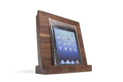 John Boos Block i-Block Walnut Wood Cutting Board and Tablet Stand