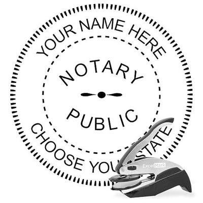 ExcelMark Notary Embosser for All 50 States- Official State Seal (All 50 States)