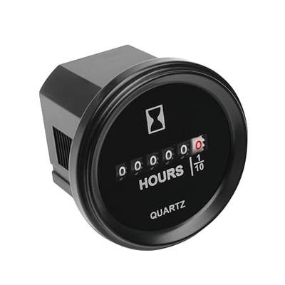 Runleader Mechanical Hour Meter AC/DC 8V to 80V Waterproof IP67 RL-HM009 | Comes With Mounting Bracket For Easy Installation.Fits Lawn Mower, Tractors,Generators,Golf Carts Boat Motors for Maintenance
