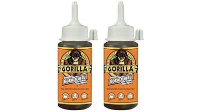 Gorilla Original Gorilla Glue, Waterproof Polyurethane Glue, 4 Ounce Bottle, Brown, (Pack of 2)