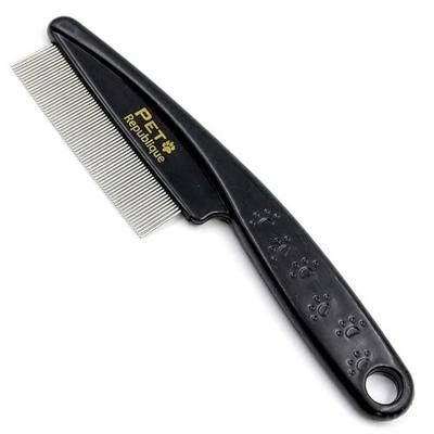 Pet Republique Dog and Cat Flea Comb - Fine and Flexible Pins, Removes Fleas, Mites, Ticks, Dandruff Flakes - Grooming Tool for Most Pets