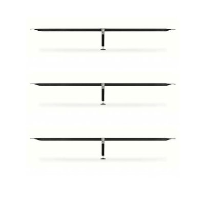 B & H Panel Company Bed Frame Center Support System – 3 Telescoping Steel Bars, 12 Adjustable Legs (4", 7", 10", 13") with Glide Feet – Complete Universal Kit - Fits Full, Queen, King & Cal. King