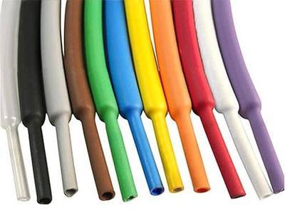 Electriduct 1" Heat Shrink Tubing 2:1 Shrinkable Tube Cable Sleeve - 10 Feet (Blue)