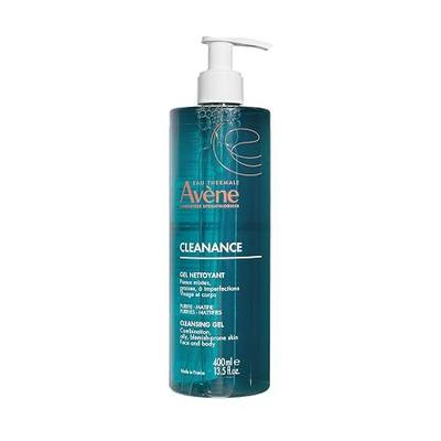 Avène Cleanance Cleansing Gel Soap Free Cleanser for Acne Prone, Oily, Face & Body, Alcohol-Free