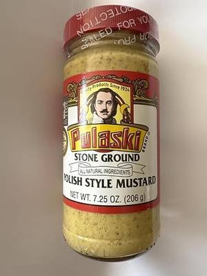 Pulaski Stone Ground Polish Style Mustard, 7.25 oz. 1PACK