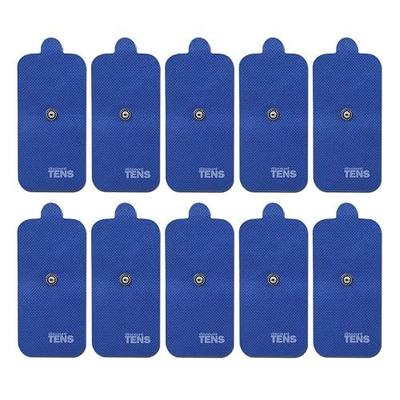 Discount TENS Brand - HiDow Compatible Replacement Electrodes – 10 Premium 2"x4" Snap TENS Unit Electrode Pads (5 Pairs), Durable Self-Adhesive Pads for Muscle Stimulation, Therapy & Pain Relief