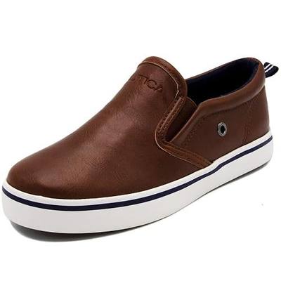 Nautica Kids Slip-On Sneakers – Casual Low-Top Shoes for Boys and Girls – Comfortable Athletic Style for School, Play, and Everyday Wear – Toddler/Little Kid/Big Kid Sizes