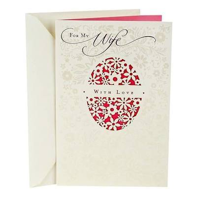 Hallmark Romantic Easter Card for Wife (I Treasure You)