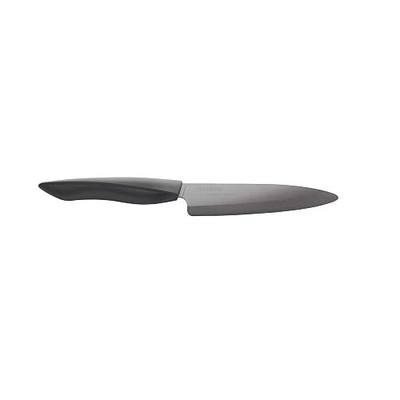 Kyocera Innovation Series Ceramic 5" Slicing Knife, with Soft Touch Ergonomic Handle-Black Blade, Black Handle