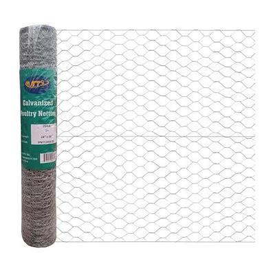 20GA Galvanized 24in x 50ft x 1in Mesh Chicken Wire Hexagonal Poultry Netting