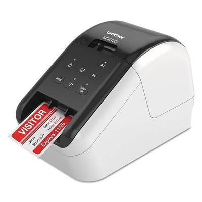 Brother QL-810W Professional Label Printer with USB and WiFi connectivity, Ultra-Fast Printing up to 110 Labels per Minute with Standard Address Label in Monochrome, Black & Red Printing Available | Up to 110 Labels and Min, Two-Color Direct-Thermal Printing, Starter Rolls Included