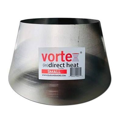 Vortex Small (in) Direct Cooking Charcoal Grill BBQ Accessory Cone 18.5 22.5 for Weber Smokey Mountain WSM Small - Stainless - Original - USA Made -Genuine SM Size