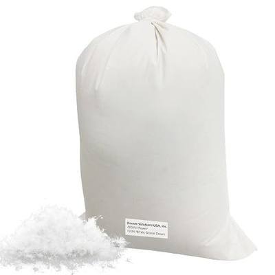 Dream Solutions USA Bulk Goose Down Filling (3/4 lb.) 700 Fill Power – 100% Natural White, No Feathers – Fill Comforters, Pillows, Jackets and More – Ultra-Plush Hungarian Softness Brand