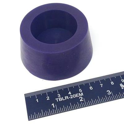 High Temp Masking Supply 2.43" x 2.95" Silicone Rubber Plug - Hollow Tapered Stopper for Powder Coating, Painting, Automotive, Weld Back Purge - Non-Toxic, Flexible, HTP13.5 (1 Pack)
