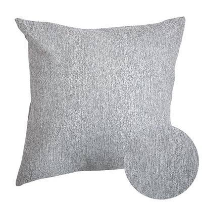 Deconovo Super Soft Cuhsion Cover Melange Fabric Decorative Pillow Sham Cushion Case with Hidden Zipper Toss Pillow Cover for Couch 18 x 18 Inch Light Grey 1 Piece (Case Only, No Insert)