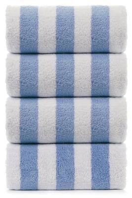 Turkuoise Turkish Towel Large Turkish Beach Towel, Pool Towel with Cabana Stripe, Premium Cotton(30x60 inches) by Turkuoise Towel (Blue)