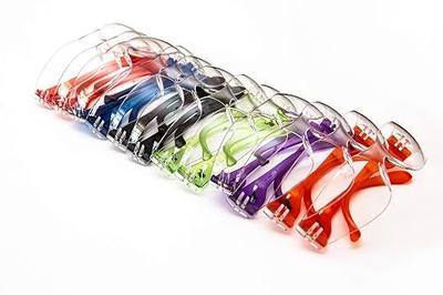 G & F Products EyePRO Safety Glasses, Impact Resistant, UV400 Protection, Clear Polycarbonate Lenses, Scratch & Anti-Fog, ANSI Z87.1 Certified, Adjustable Temples, Unisex, 6/12 Pack