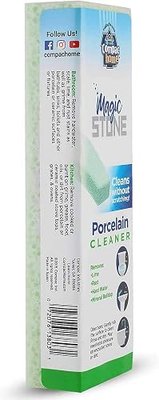 Compac Home Magic-Stone Porcelain Cleaning Stick - Toilet Bowl Cleaner, Handy Toilet Cleaner Easily Scrubs/Removes Stubborn Lime Stains from Porcelain or Bathroom Fixtures, 2 Count