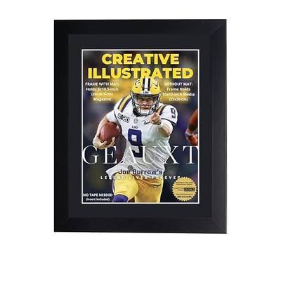 Creative Picture Frames 8" x 10.5" Sports Illustrated Magazine Display Frame, Suitable for 1994-Current Collector's Edition Sports Magazines with Wall Mount & Easel, Black Mat, 1 Count