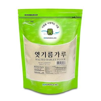 ROM AMERICA Malted Barley Flour Malt Powder Diastatic 엿기름 가루 | No Additives, No Sugars, No Filler | For Home Baking Bread, Sikhye - 2 Pound (Pack of 1)