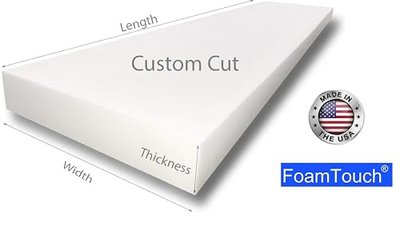 Custom Cut Tier 29 Upholstery Foam Cushion High Density (Seat Replacement, Upholstery Sheet, Foam Padding)