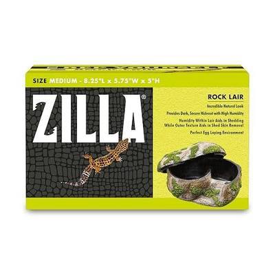 Zilla Rock Lair, Naturalistic Hide, Supports Shedding and Egg-Laying, Retains Humidity, Ideal for Snakes and Lizard, Medium