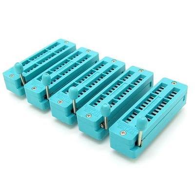 5 pcs 28-pin 28 Pins Test Universal ZIF IC Socket Narrow, Green