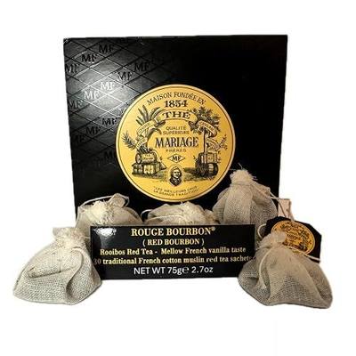 Mariage Freres - ROUGE BOURBON (TB633) - 30 Muslin Tea Sachet / bags