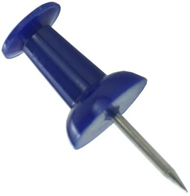 Clipco Push Pins Jar Blue (500-Count)