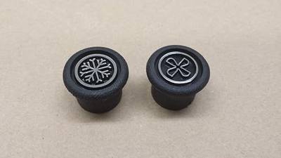 Air Conditioning, A/C & Fan Dash Knobs for Jeep CJ7, YJ Wrangler (Chrome Finish)