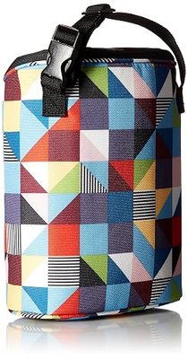 Skip Hop Insulated Breastmilk Cooler And Baby Bottle Bag, Grab & Go Double, Prisms