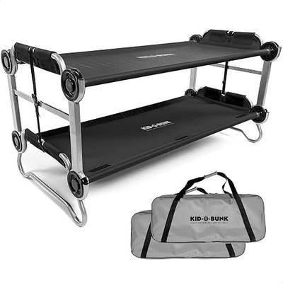 Disc-O-Bed Youth Double Cot Kid-O-Bunk w/ 200 Pound Capacity & Carry Bags