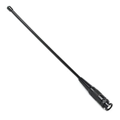 HYS BNC VHF/UHF 2M/70CM Handheld Radio Antenna for ICOM Radio V8 V80 V80E | HYS-771N Dual Band BNC Antenna, Signal Stick Antenna, 2.15dBi (144MHz) ,2.5dBi(430MHz),20W, 15.6in for Midland Yaesu Uniden