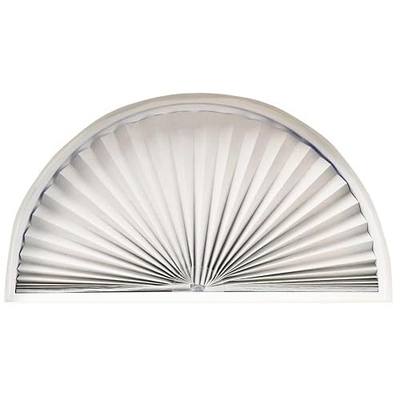 Redi Shade No Tools Original Arch Light Blocking Pleated Fabric Shade White, 72" W x 36" H