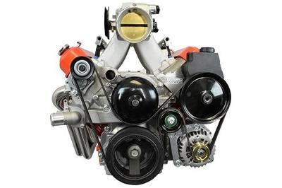 ICT Billet - Billet Low Mount LS Alternator Bracket and Power Steering Pump Bracket - Compatible with LS1 Camaro Z28, Firebird Formula Trans Am WS6 LSX LS1 LS6 551669-2