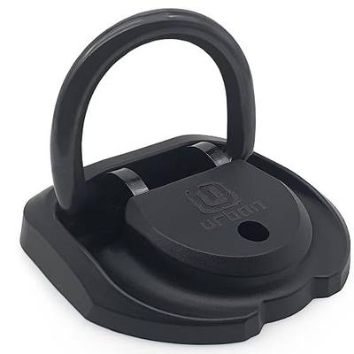 urban UR55 Tested High Security Ground Anchor for Motorcycle, ø14 Hardened Steel Ring, Foldable, 4 Expansion Bolts, Heavy Duty Anti-Theft Wall & Floor Fixing for eBike Scooter Trailer, Parking Garage