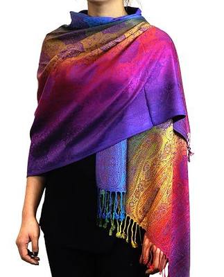 NYFASHION101 Elegant Colorful Paisley Soft Pashmina Scarf Shawl Wrap NBH1401Y