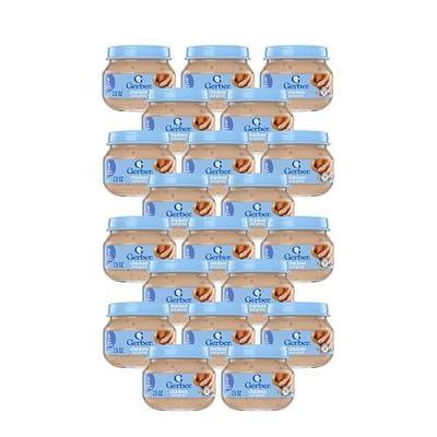 Gerber Mealtime for Baby 2nd Foods Baby Food Jar, Chicken & Gravy, Non-GMO Pureed Baby Food with Essential Nutrients, 2.5-Ounce Glass Jar (Pack of 20 Jars)